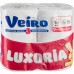 Туалетная бумага Veiro LUXORIA трехслойная, 4шт.