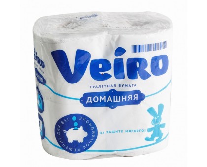 Туалетная бумага Veiro двухслойная, 4шт.