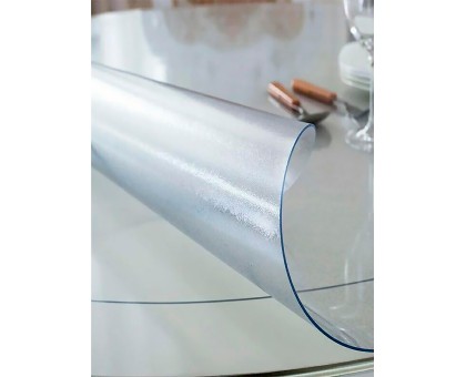 Гибкое стекло,толщина 1,00мм х 1,40м х 20м / термопленка прозрачная в рулоне