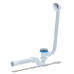 Сифон АНИ для ванны клик-клак с выпуском и переливом, с гибкой трубой 375*40*50, сетка EC155S