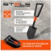 Складная походная лопата STELS / 15х20.5х25.3-59 см / закаленная углеродистая сталь / цанговый зажим