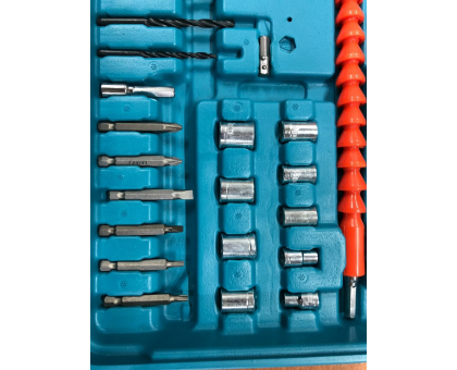 Дрель-шуруповерт аккумуляторная Spark Lux 24pc / 12 вт/ 2 АКБ, набор сверл / бит / головок