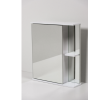 Зеркало шкаф для ванной Николь-65 Белый слева