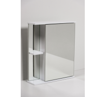 Зеркало шкаф для ванной Николь-65 Белый справа