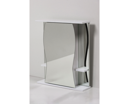 Зеркало шкаф для ванной Карина-50 Белый подсветка
