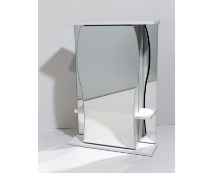 Зеркало шкаф для ванной Карина-55 Белый подсветка