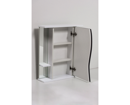 Зеркало шкаф для ванной Карина-60 Белый подсветка
