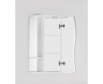 Зеркало шкаф для ванной Лилия-50 Белый подсветка
