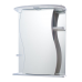 Зеркало шкаф для ванной Лилия-55 Белый подсветка