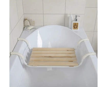 Сиденье для ванной нераздвижное Классик 5 реек СВ2 для пожилых,взрослых и детей