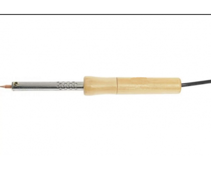 Паяльник  90 221 OSE-Pes06-40W-220В-CP (деревянная ручка, клин прямой)