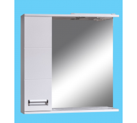 Зеркало шкаф для ванной Флора 600 левый подсветка