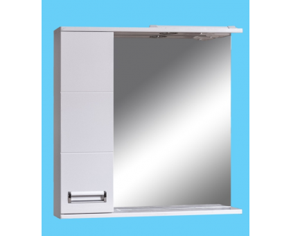 Зеркало шкаф для ванной Флора 600 левый подсветка