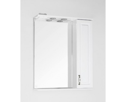 Зеркало шкаф для ванной Олеандр-2 650 с подсветкой